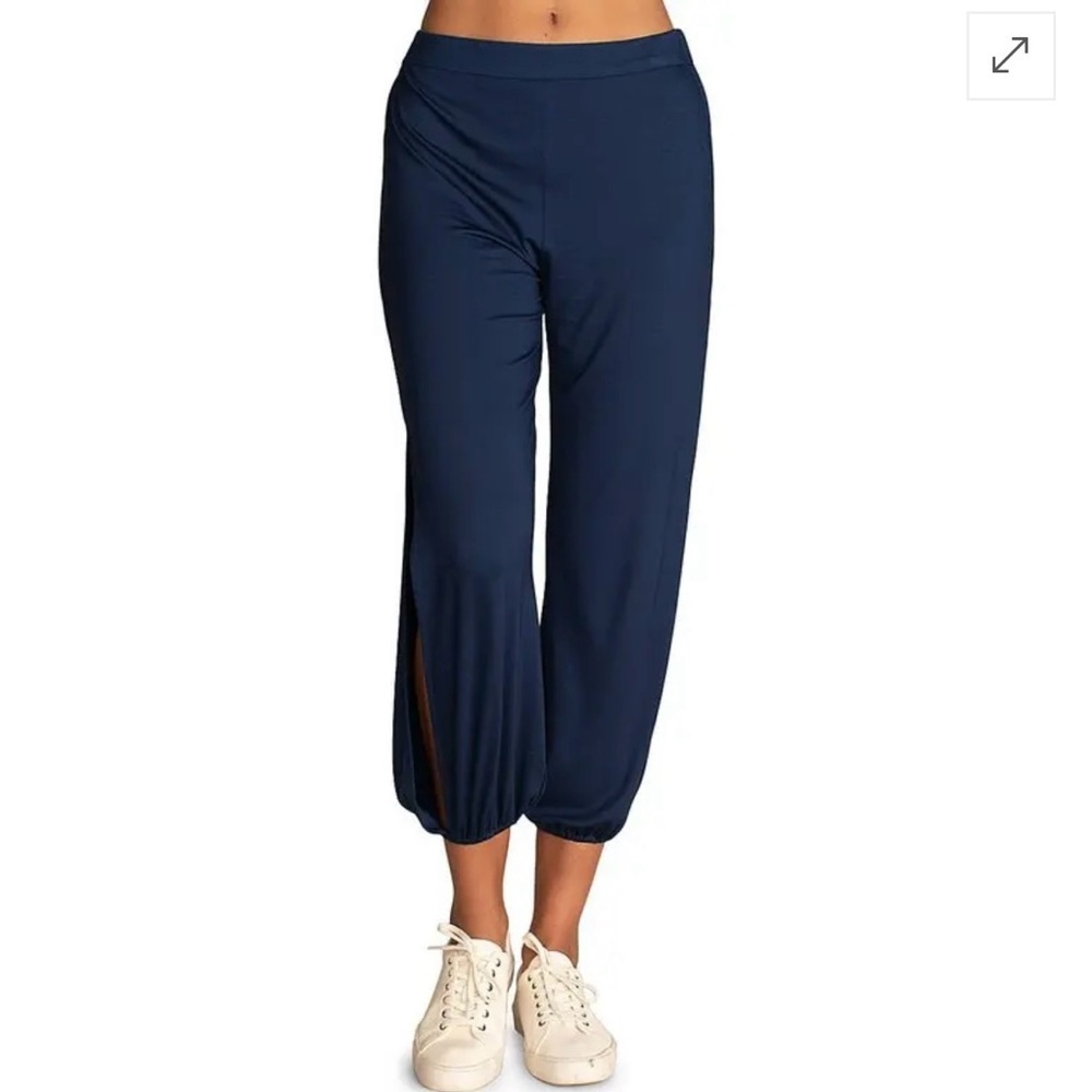 NWT TRINA‎ TURK Celestial Slit Pants in Ink size L reg $195